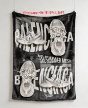 Balenciaga 3XL Summer Mesh Sneaker Print Flannel Throw Blanket BA335
